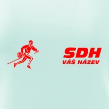 Hasičský sport SDH + váš název ČERVENÁ