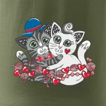 Kočky v objetí (Pecka design)