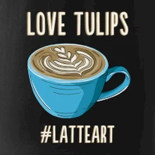 Love tulips - latteart (Radek Pilař ART)