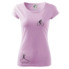 Mapa ČR + kolo na prsu