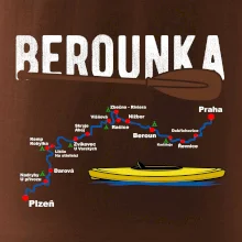 Mapa řeky Berounky