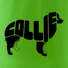 Border kolie písmo v těle