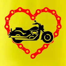 Moto srdce řetěz - chopper