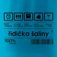 Čárový kód - řidička šaliny