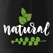 Natural - nápis v listech