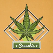Cannabis list kosočtverec