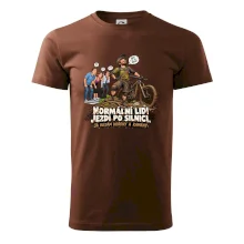 Normální lidi jezdí po silnici cyklistický humor