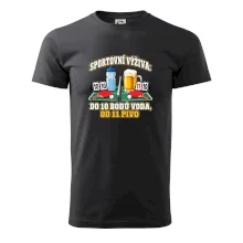 Sportovní výživa -  do 10 bodů voda, od 11 pivo