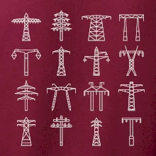 Typy stožárů vysokého napětí
