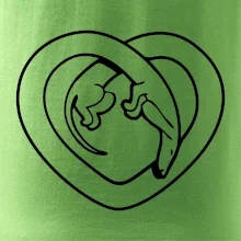 Jezevčík srdce - obrys