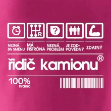 Čárový kód řidič kamionu