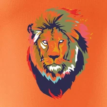 Hlava lva kreslená jednoduchá