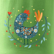 Folklor - slepice s kopretinou