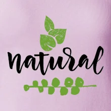 Natural - nápis v listech