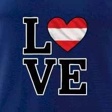 Love Rakouská vlajka