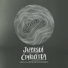 Jizerská čtyřicítka - vrstevnice v kruhu