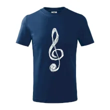 Houslový klíč kreslený