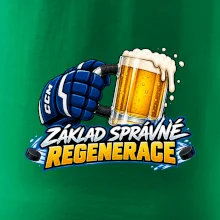 Hokejová regenerace s pivem