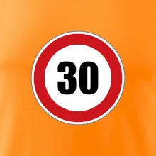Dopravní značka - omezení rychlosti 30