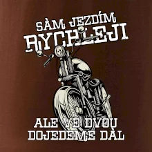 Sám jezdím rychleji, ale ve dvou dojedeme dál