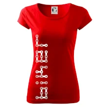 Biker nápis na výšku řetěz