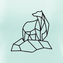 Geometrie lední medvěd na ledu