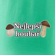 Nejlepší houbař - nápis s houbama