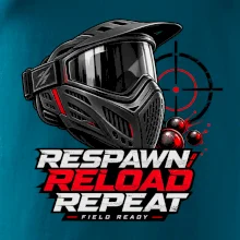 Paintballová maska respawn reload repeat