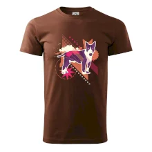 Pes abstrakce fialový