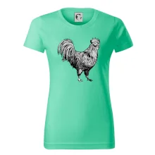 Kohout kreslený černobílý