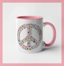 Peace symbol lístečky