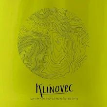 Klínovec - vrstevnice v kruhu