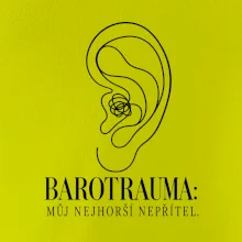 Barotrauma můj nejhorší nepřítel ucho s uzlem v lince