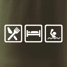 Eat sleep vodní pólo v řadě