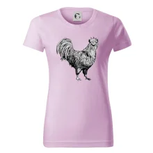 Kohout kreslený černobílý