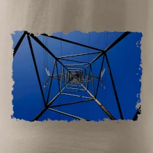 Stožár vysokého napětí zespodu