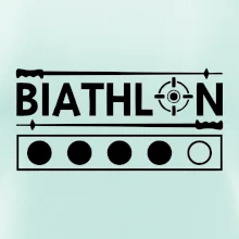 Biathlon terč a hůlky