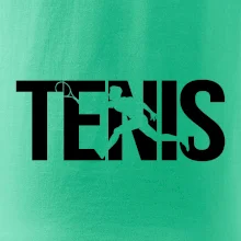 Tenis nápis silueta