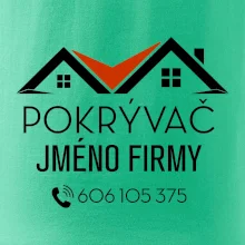 Tričko pro pokrývače - Dvě střechy