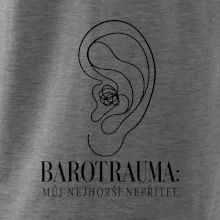 Barotrauma můj nejhorší nepřítel ucho s uzlem v lince