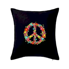 Peace symbol červené květiny