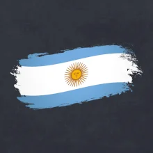 Argentina vlajka okousaná