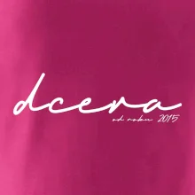 Psací nápis syn - dcera s ročníkem