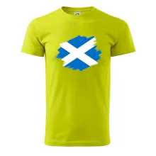 Skotská vlajka kreslená štetcem