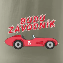 Budu závodník červené staré auto