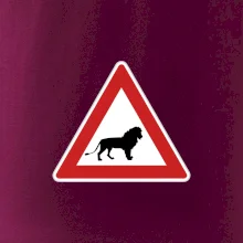 Dopravní značka - Pozor lev