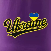 Ukraine - nápis černý