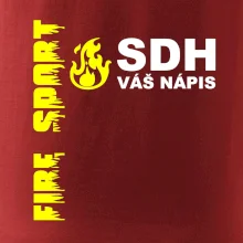 SDH nápis (oheň, firesport, název sboru - vlastní nápis)