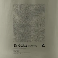 Sněžka - vrstevnice v obdélníku