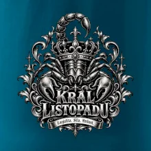 Král listopadu královský štír a koruna